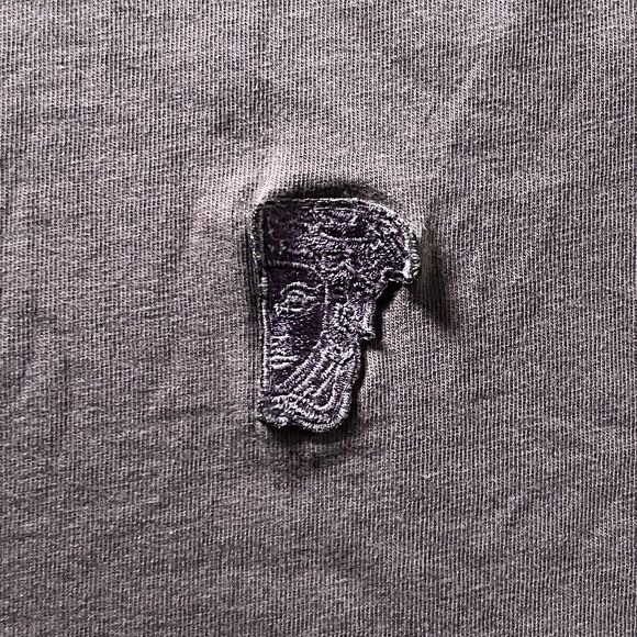 Versace T Shirt Womens Medium Purple Collection Medusa LS Lightweight Bulgaria - Picture 4 of 10